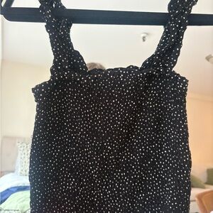 Black and White Polka Dot top